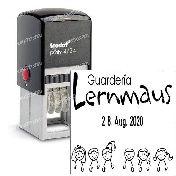 Sello De Calendario Preentintado - Paintable Stamp Pre-inked Calender