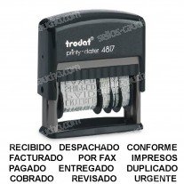 Fechador Trodat Printy 4817 Medida: 47 x 5 mm
