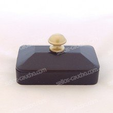 Tampón DecoDesk Madera Negro para Sellos Manuales