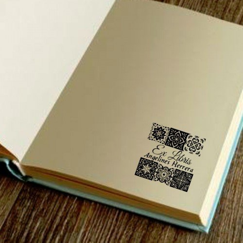 Sello Libro Mosaico Hidráulico