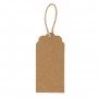 Pack 100 Etiquetas con Cuerda de Cáñamo 50 x 30 mm