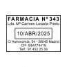 sello fechador farmacia