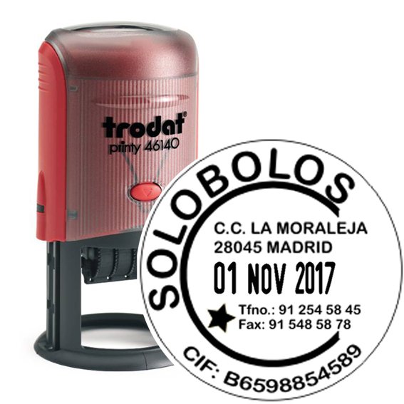 Sellos de caucho fechadores Trodat Printy Medianos